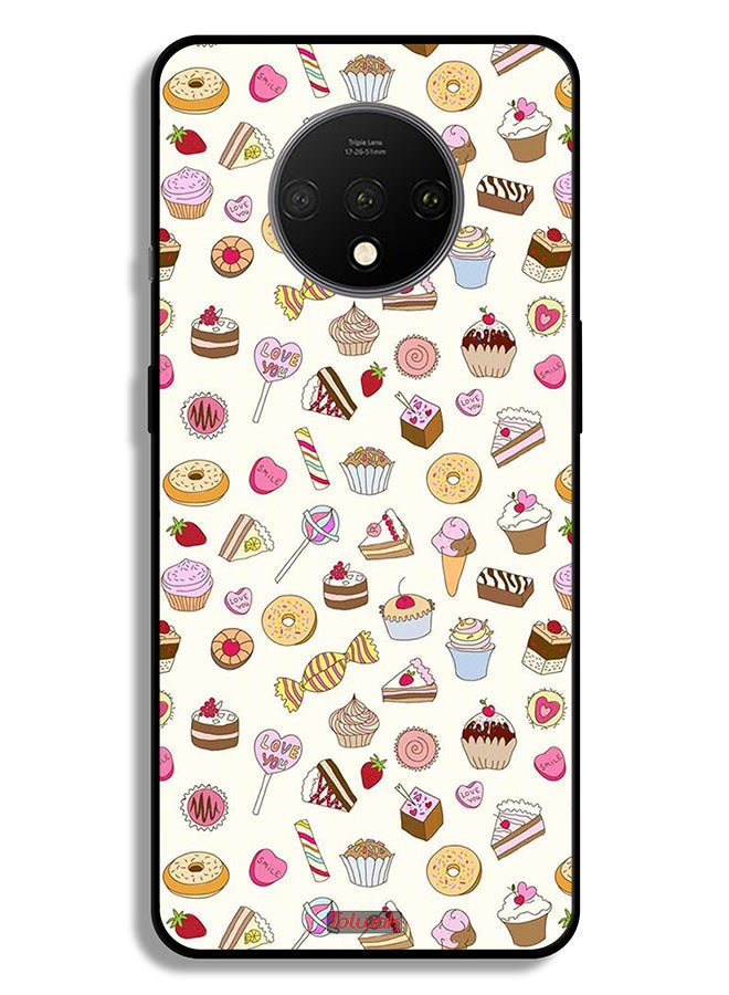 Tolwak غطاء حماية OnePlus 7T بنمط العناصر المفضلة - Image 2