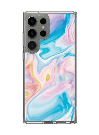 Classic Clear Case for Samsung Galaxy S25 Ultra , Hybrid Soft Case Flexible Edges Anti Drop TPU PC Gel Thin Transparent Cover - Marble Print Aqua - pzsku/Z9A8A3117B4CA398AC121Z/45/1745060871/d59892c1-7f4a-421c-aec8-59dd97913664