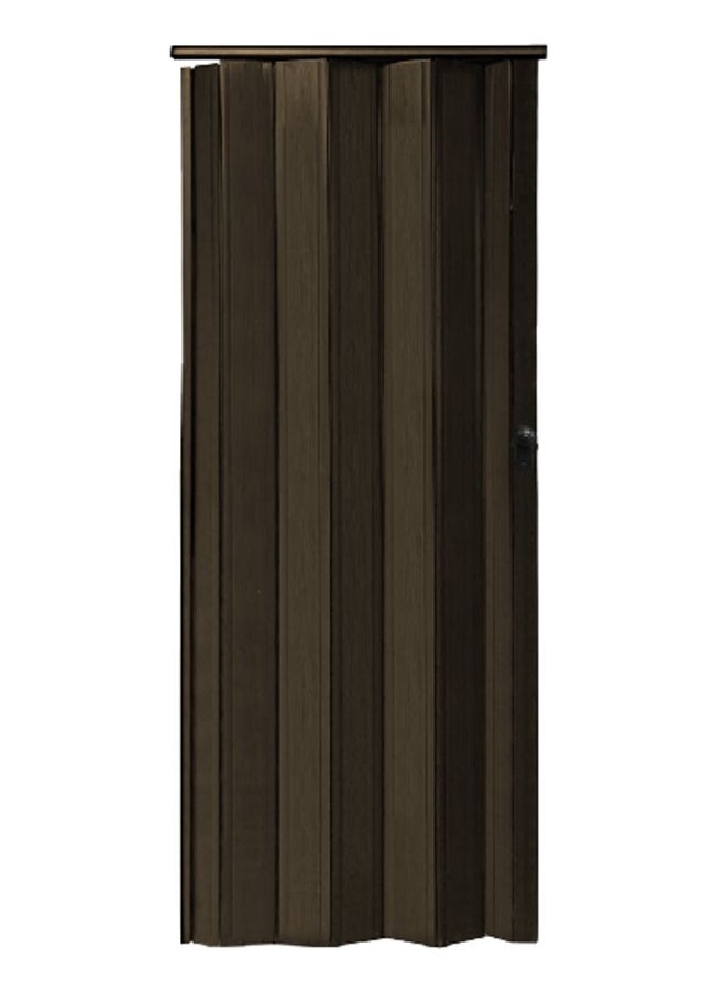 Micasa Elegant Durable PVC Folding Door with Adjustable Panels Walnut 205 x 85 cm X1085205W42