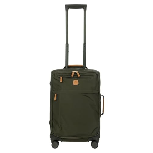 Bric's X Travel - Carry-On Luggage Bag with Spinner Wheels - 21 Inch - Luxury Luggage Bag - Olive - Image 1