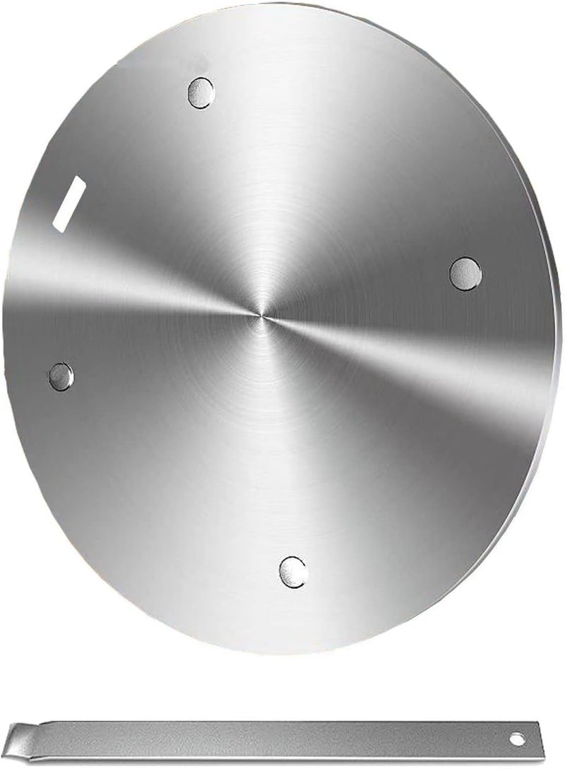 Tazweeq 11inch Heat Diffuser Plate for Gas Stove, Stainless Steel Cooking Induction Adapter Simmer Plates for Electric Gas Glass Cooktop Hob Ring, Induction Cooktop Converter Plate With Handle - Image 1