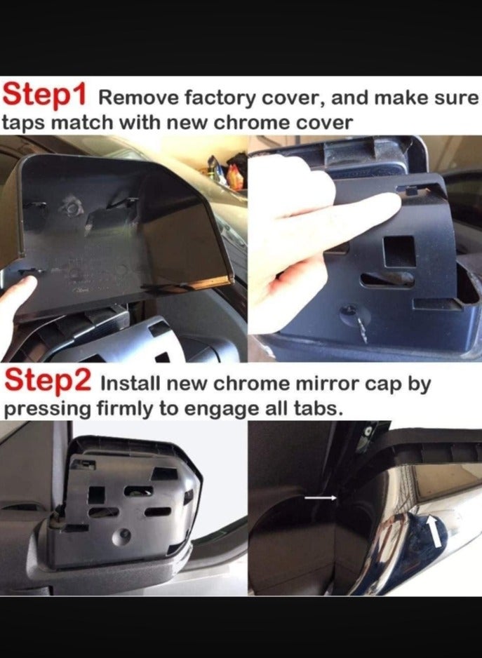 تي تك غطاء مرايا كروم جمس  2007 - 2014 - Image 2