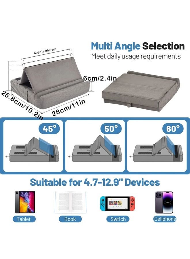 Pink Tablet Reading Pillow Holder Multi Angle Viewing for Bed Table Phones E Readers Books - Image 4