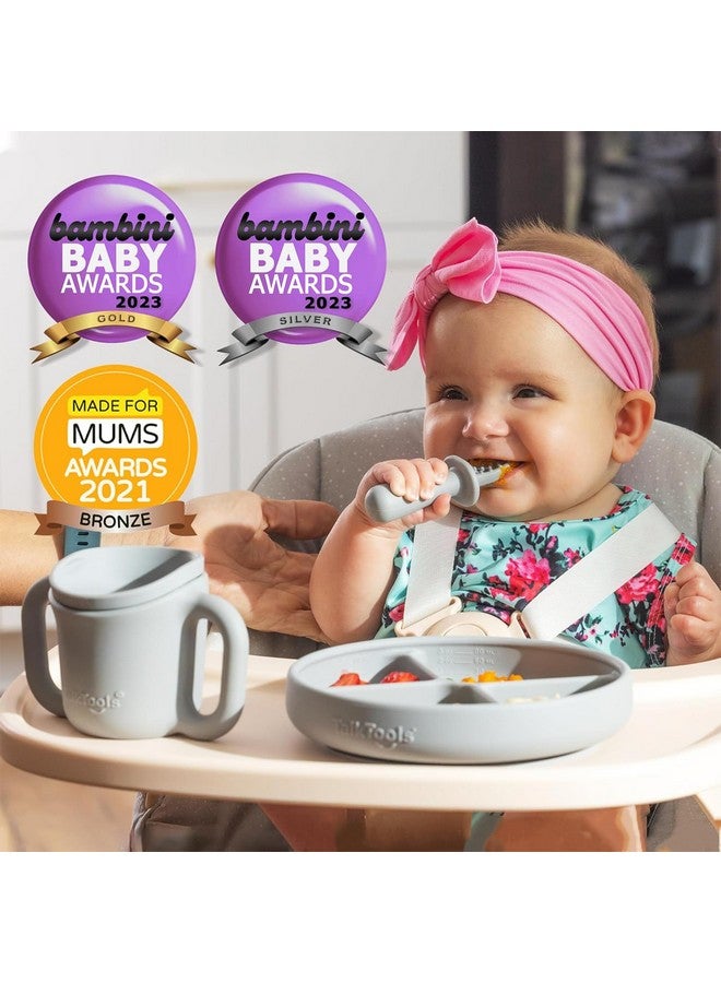 TalkTools ITSY Silicone Training Cup - Mini Straw Cup for Baby - Anti Leak, Spill Proof and BPA Free Cup with Straw Insertion for Kids (Cloud) - Image 5