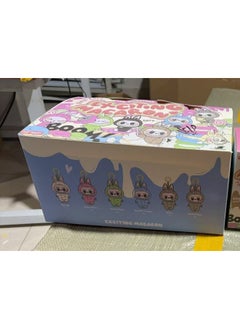 Running Code Special LABUBU Plush Doll Clothes Vinyl Doll Macaron Blind Box Pendant Hand Gift-Color:One 1st Generation Paper End Box