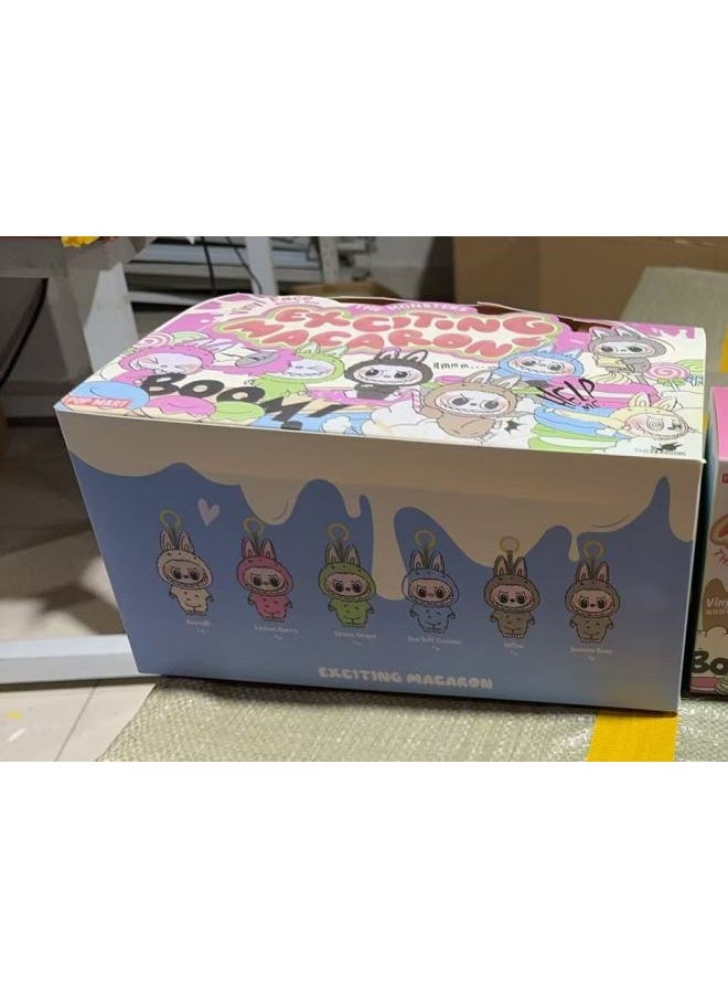 Generic - Running Code Special LABUBU Plush Doll Clothes Vinyl Doll Macaron Blind Box Pendant Hand Gift-Color:One 1st Generation Paper End Box - Image 1