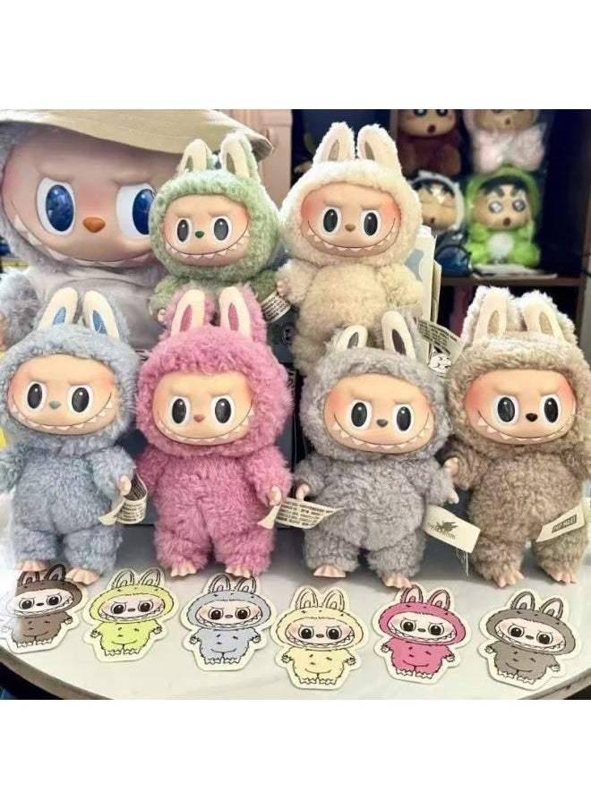 Generic - Running Code Special LABUBU Plush Doll Clothes Vinyl Doll Macaron Blind Box Pendant Hand Gift-Color:One 1st Generation Paper End Box - Image 1