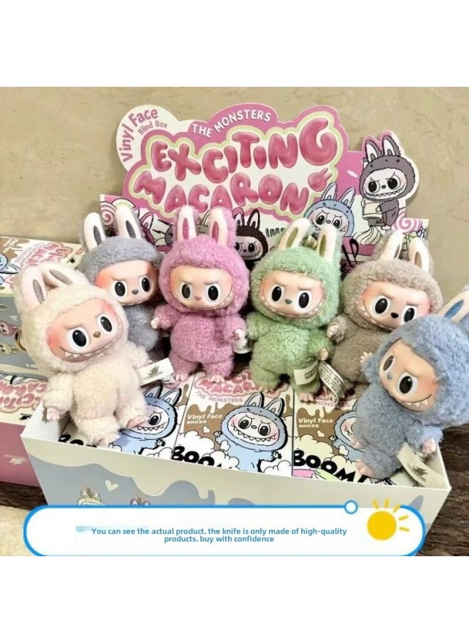 Generic - Running Code Special LABUBU Plush Doll Clothes Vinyl Doll Macaron Blind Box Pendant Hand Gift-Color:One 1st Generation Paper End Box - Image 1