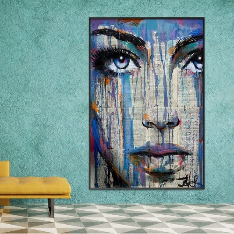 Marktna Modern design canvas painting with a hollow frame, size (60×90), one piece - Image 1