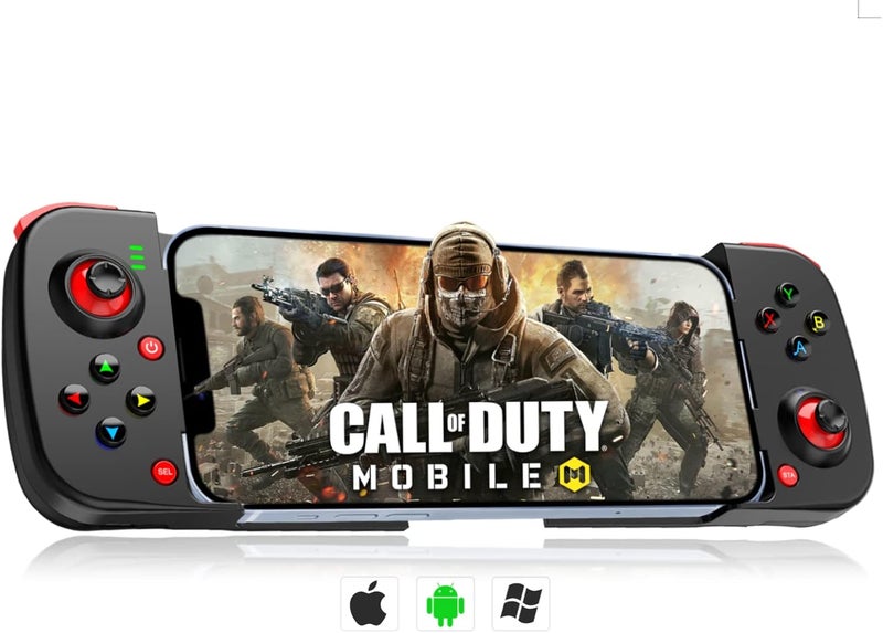 arVin Wireless Gaming Controller for iPhone/iPad/iOS/Android/Samsung/PC Gamepad Joystick with Back Button, Analog Triggers, Stretchable, Bluetooth 5.0 Low Latency, Direct Play for CODM,Diablo Immortal - Image 1