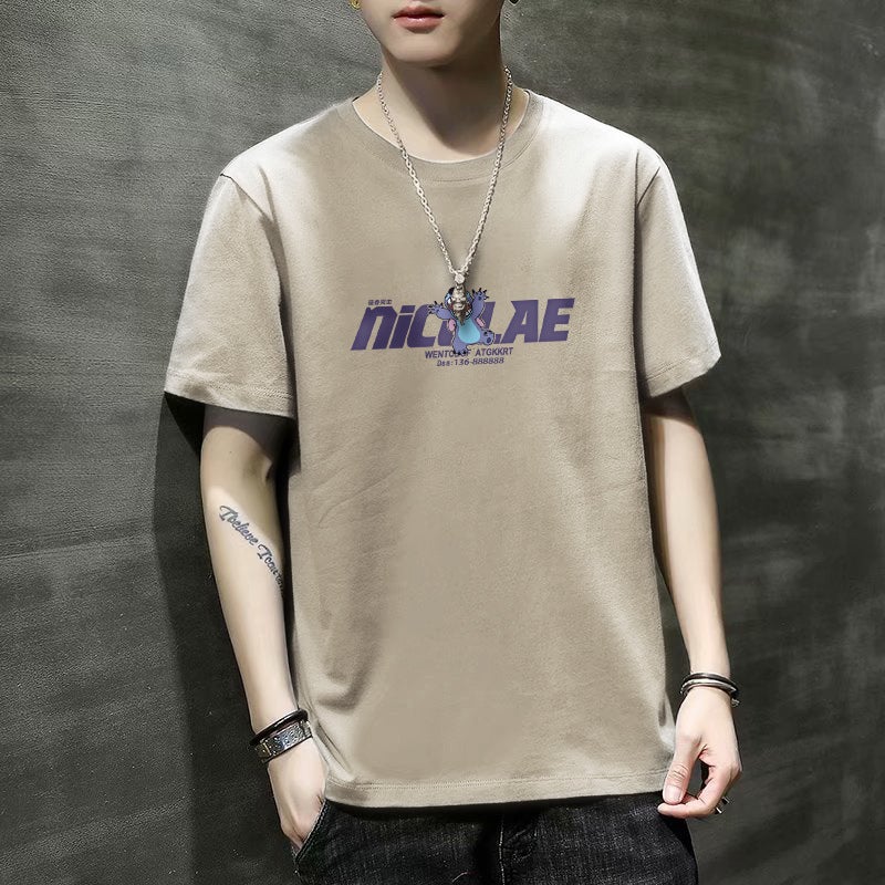 2023 New Men'S Short Sleeve Summer Men'S Short T-Shirt Stall Supply A Variety Of Printed Half Sleeve - Image 5