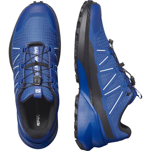 Salomon Men’s Speedcross Peak Trail Running Shoes - Lapis Blue/Black/White - 10 Medium - Image 5