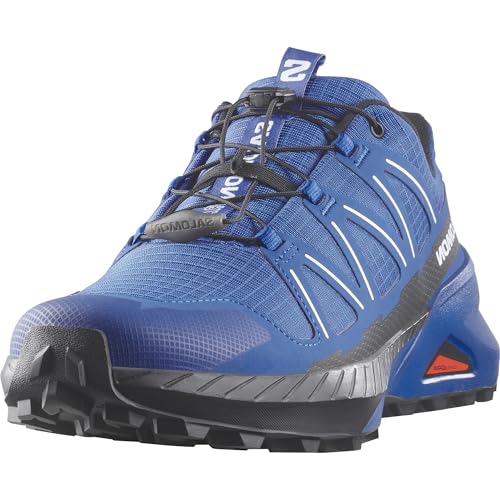 Salomon Men’s Speedcross Peak Trail Running Shoes - Lapis Blue/Black/White - 10 Medium - Image 3