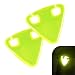 MOXRUQ 2 PCS Bike Safety Cycling Reflectors HighVisibility Bicycle Triangle Reflective Warning Sign for Night Ride Night Cycling Safety Equipment Green - Image 2