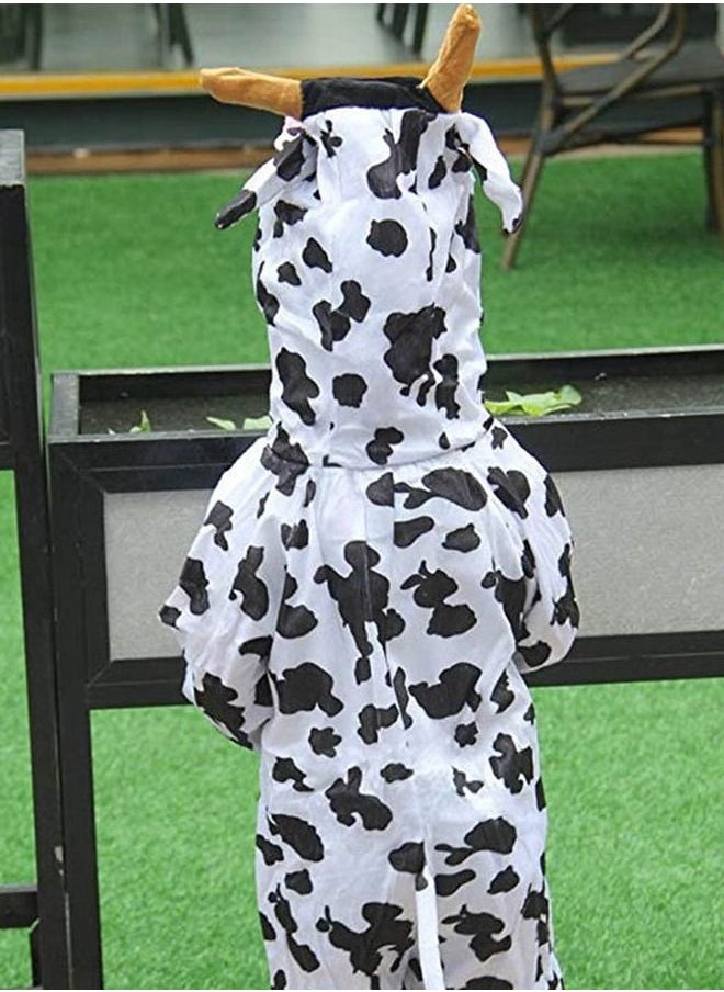 Brain Giggles Brain Giggles Cow Animal Plush Costume Design Carnival Party Jumpsuit for Kids Boys and Girls Large  - Image 2