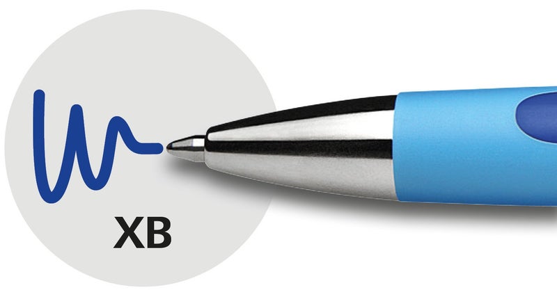 Schneider قلم حبر جاف شneider Slider Rave XB (عريض جداً) ، قابل لإعادة التعبئة + قابل للسحب ، 1.4 مم ، برميل أزرق فاتح ، حبر أزرق ، عبوة blister تحتوي على قلم واحد (73253) - Image 4