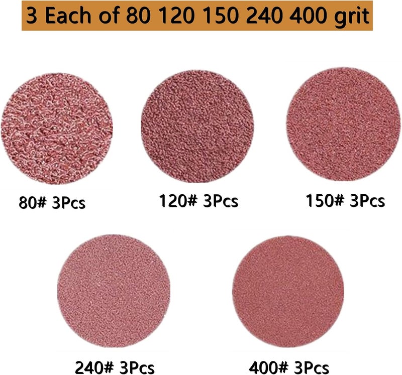 POTUINOM 15 Pack 1x30 Inch Sanding Belts - Aluminum Oxide Sandpaper Include 3 Each of 80 120 150 240 400 Grit Sander Belt for Sanding Metal/Wood/Knife Sharpening - Image 2