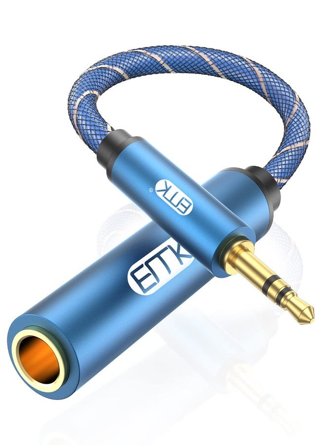 EMK 1/4 to 3.5mm Adapter, 1/4" Female to 1/8" Male Stereo Audio Adapter for Speaker,Amplifiers, Guitar, Home Theater Devices, Laptop, Headphones (1FT/0.3M) - Image 1