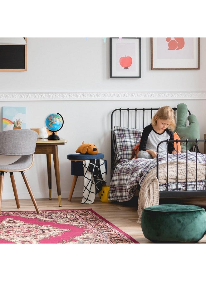 Juvale Rotating World Globe with Stand for Kids Learning, 8-inch Spinning Earth Globe for Classroom Geography Education - Image 3