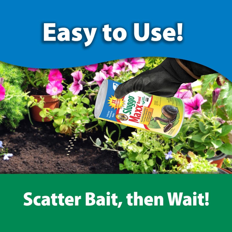 Monterey - Sluggo Maxx - Organic Gardening Slug and Snail Killer for Garden - Pet and Wildlife Friendly Iron Phosphate - 1 Pound - Image 2