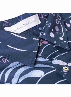 STUDIO HANHAN Long Sleeve Shirt Navy Blue  - Image 3