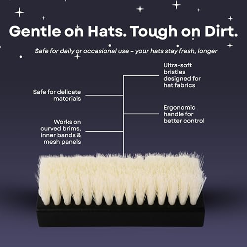 MAGICAL CAP SOLUTIONS Hat Cleaning Kit – 4-Step Headwear Cleaner with Foam, Brush, Deodorizer & Protector – Safe for Baseball Caps, Snapbacks & All Types of Fabrics - Image 4