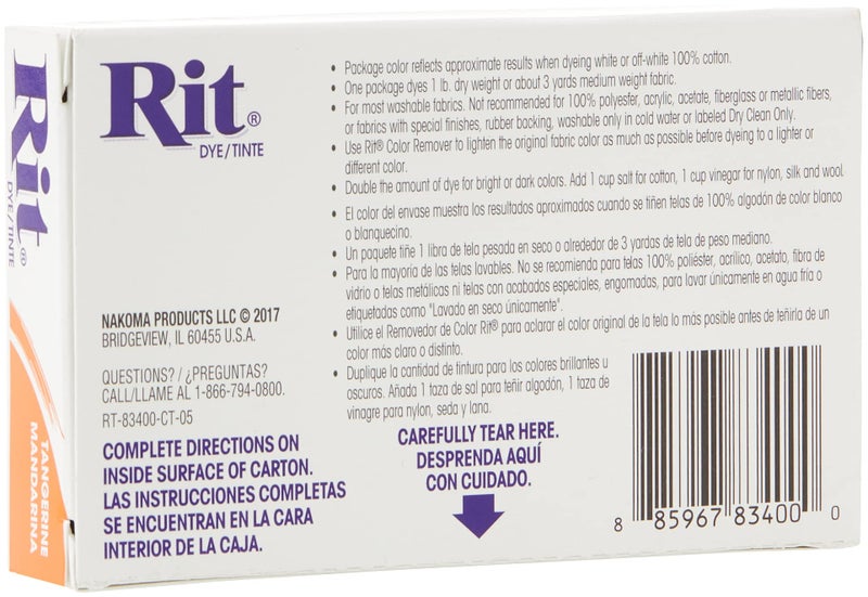 RIT صبغة قماش بودرة ريت، برتقالية - Image 2