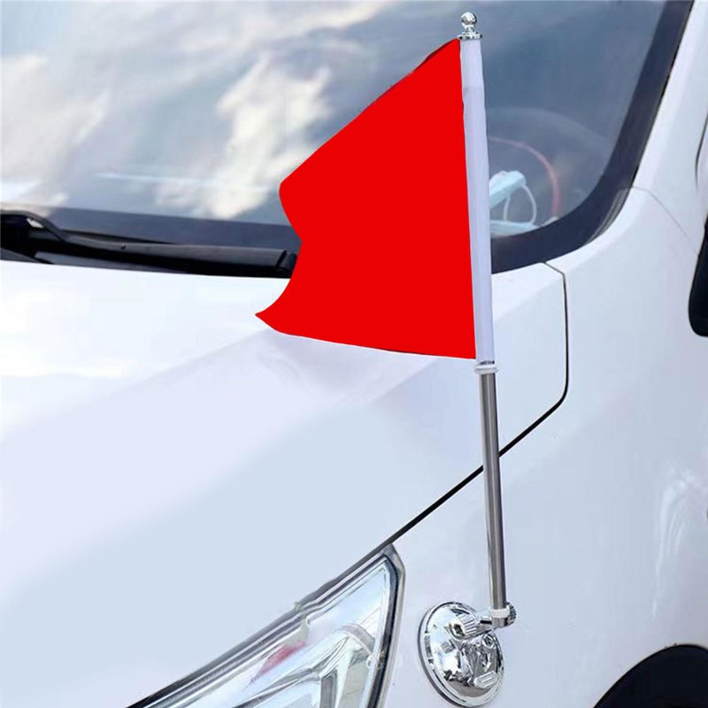 Golden Suction Cup Universal Car Flag Mount Stainless Steel Telescoping Flagpole No Drill - Image 5