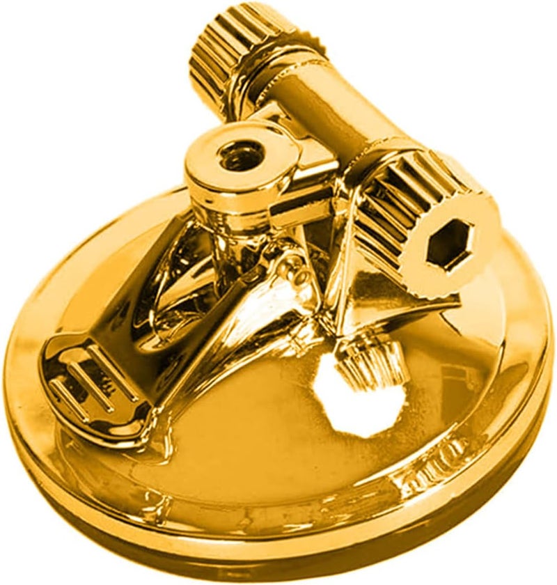 Golden Suction Cup Universal Car Flag Mount Stainless Steel Telescoping Flagpole No Drill - Image 1