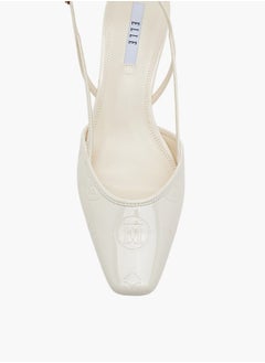 ELLE Women's Square Toe Shoes with Buckle Closure and Kitten Heels  - Image 4