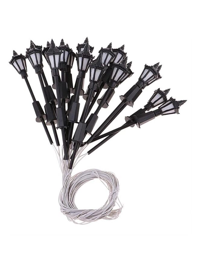 6 قطع من مصابيح أعمدة الإنارة للسكك الحديدية النموذجية، مصابيح الشوارع، مصابيح LED مقاس 2.6 بوصة، مصابيح الشوارع المصغرة لبيت الدمية، مصابيح الشوارع الصغيرة، مصابيح الأعمدة، فانوس الممرات، ملحقات المناظر الطبيعية الصغيرة (ب) - Image 3