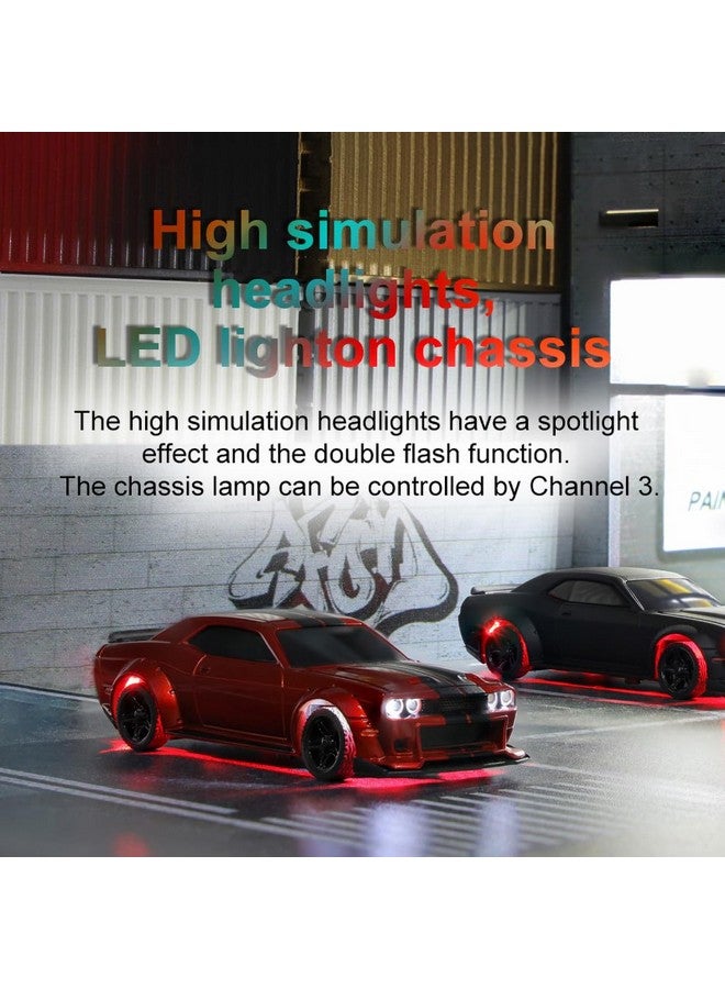 FLYCOLOR TurboRC 1:76 Mini Sports Car 4CH 2.4GHZ Remote Control Full Proportional RTR Kit with 2 Replaceable Body Shell(C75-Red) - Image 5