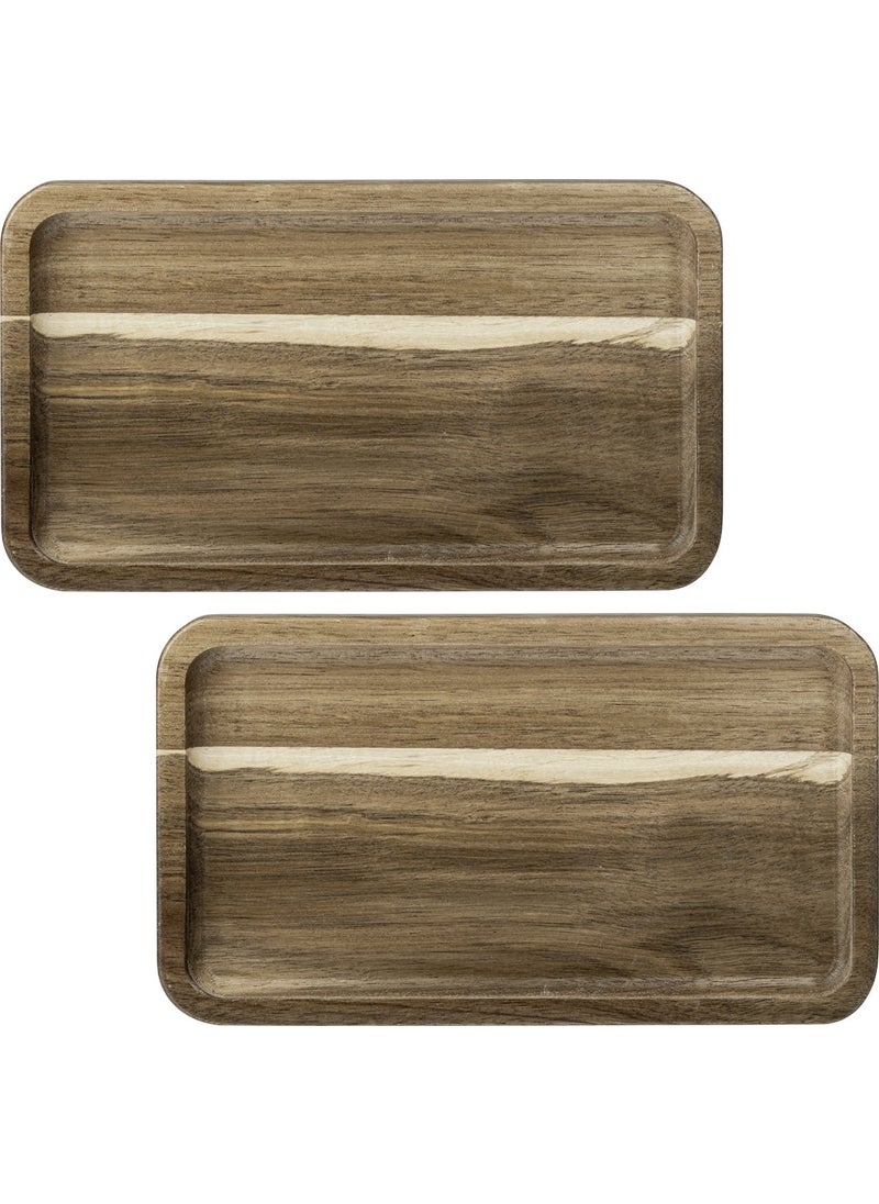 Naturalove - Acacia Presentation Plate 2 Pieces - Rectangle - Image 1