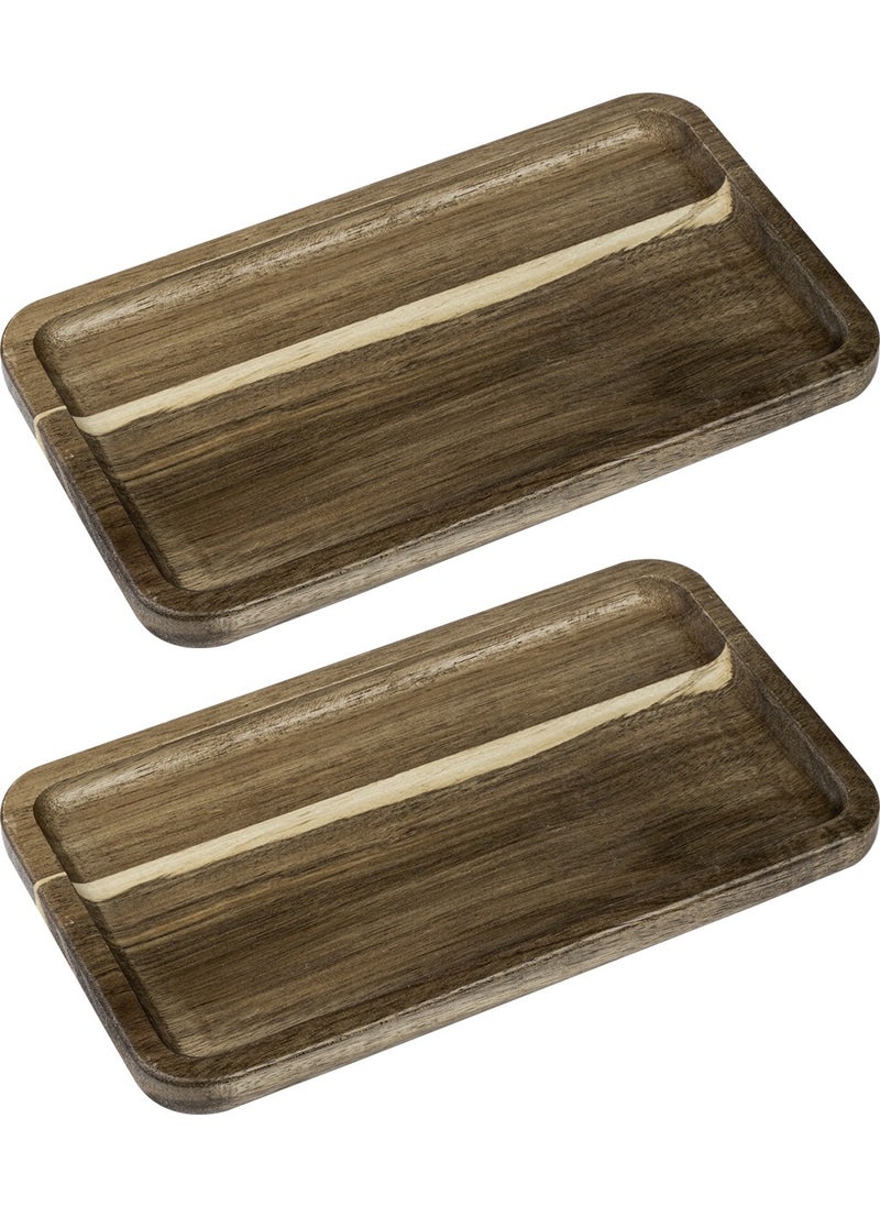 Naturalove - Acacia Presentation Plate 2 Pieces - Rectangle - Image 1