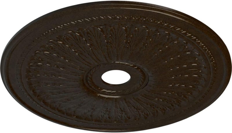 Ekena Millwork CM29OABZS 29-1/8" x 3-5/8" x 1" Oak Leaf Ceiling Medallion, Bronze - Image 2