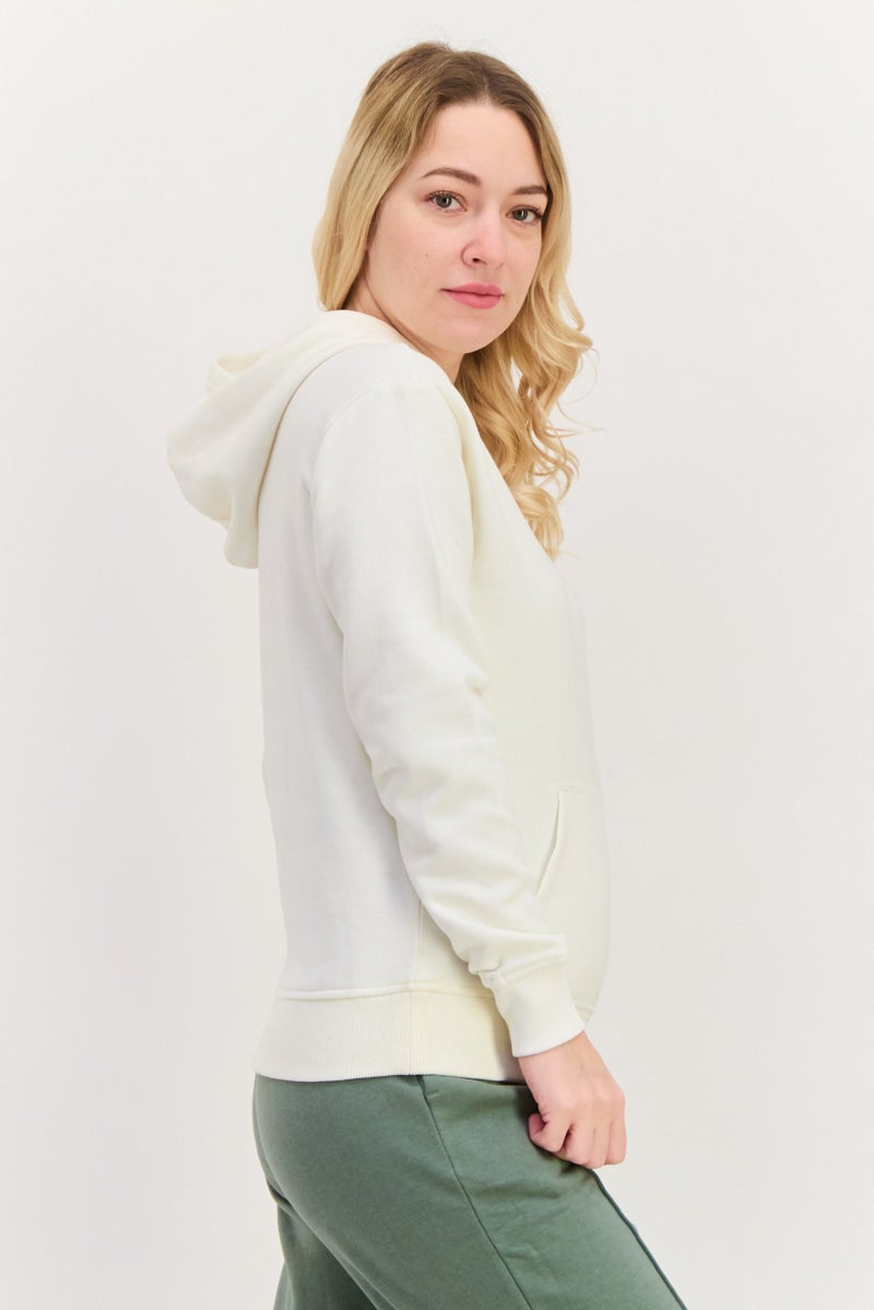 SKECHERS Women Sportswear Fit Long Sleeves Outdoor Hoodie, Off White  - Image 2