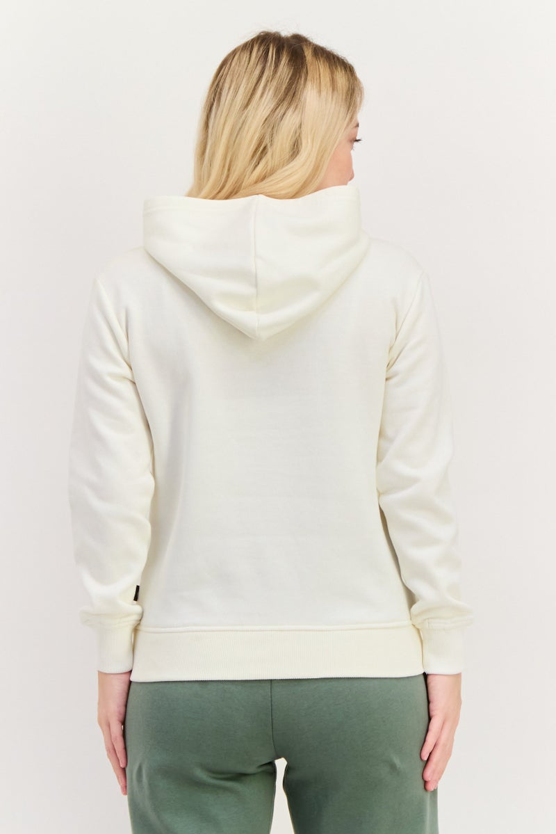 SKECHERS Women Sportswear Fit Long Sleeves Outdoor Hoodie, Off White  - Image 3