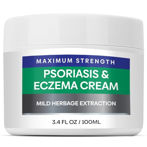 Hermon Psoriasis Eczema Relief Cream: Maximum Strength for Psoriasis Eczema - Relieve Symptom of Resistant Effective for Seborrheic Dermatitis Folliculitis 100m 3.4 Fl Oz (Pack of 1) - Image 1