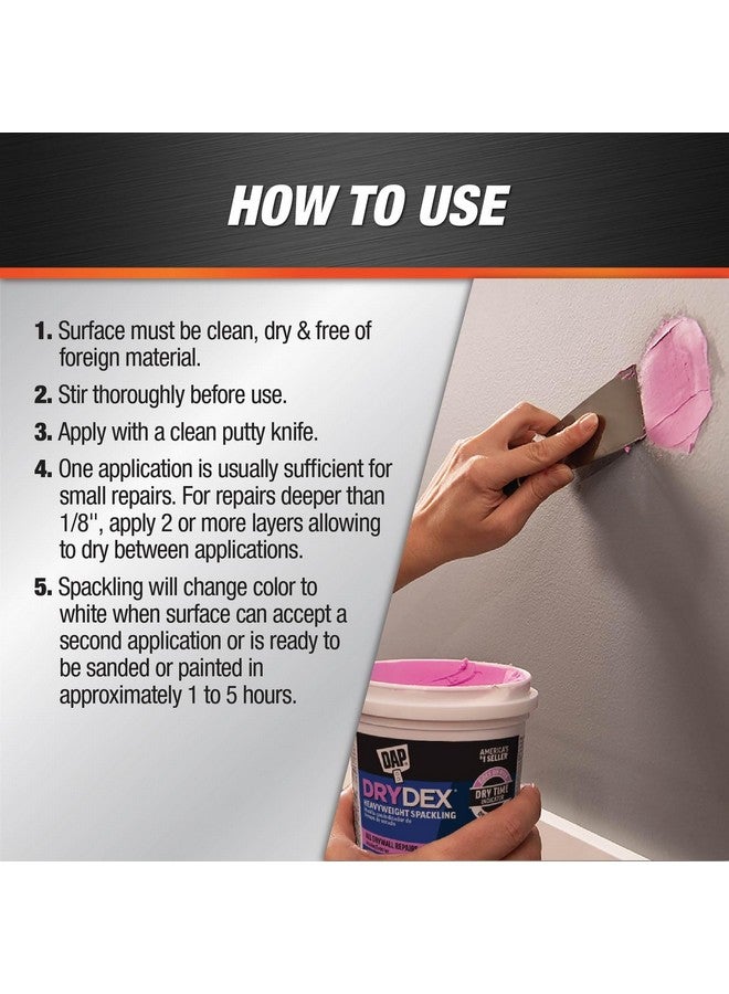 داب DAP 7079812328 مؤشر وقت الجفاف DryDex، وردي/أبيض، 8 أونصة سائلة - Image 2