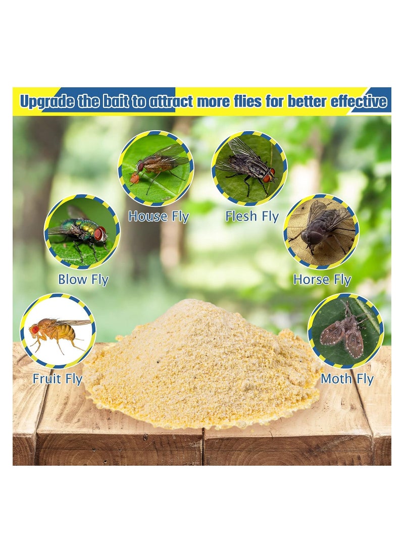 KASTWAVE Disposable Hanging Fly Trap Bag, 4 Pack Large Non-toxic Fly Traps Outdoor, Hanging Catcher Cage Net Fly Wasp Killer Insect Bug Killer, Great for Outdoor Garden, Farm, Horse Barn  - Image 3