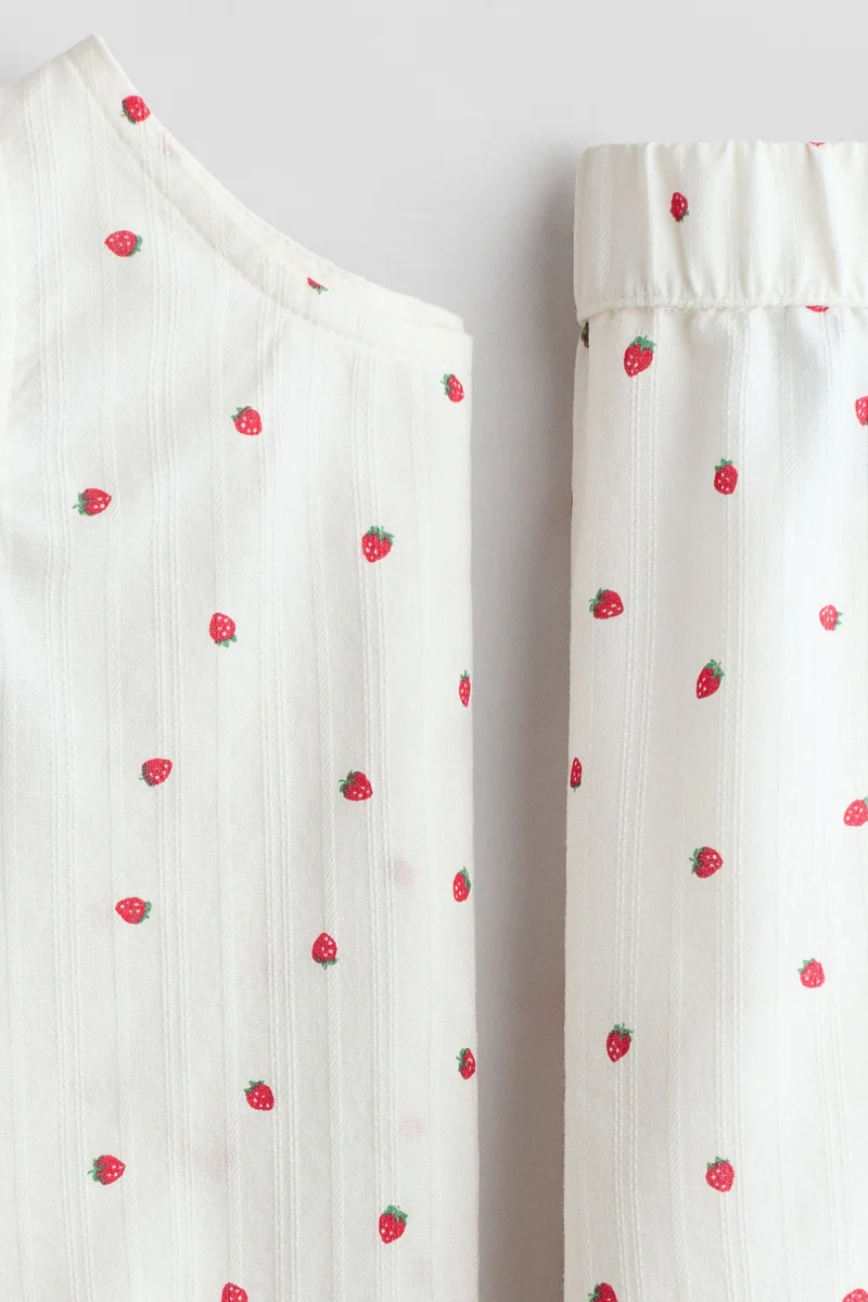 H&M 2-piece patterned cotton set