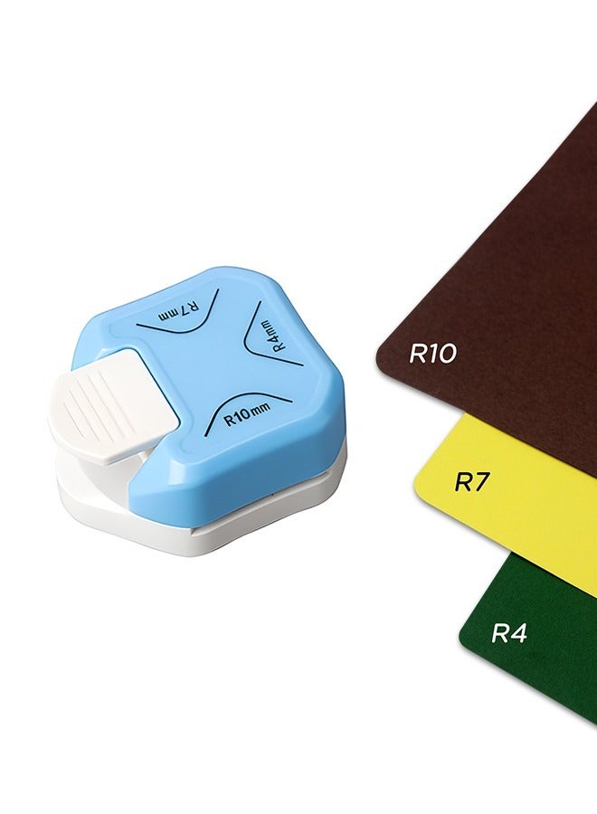 إسكدنيا مثقب زوايا 3 في 1 (R4/R7/R10 مم)، مثاقب ورق، سهل الضغط، مناسب للمنزل، المدرسة، استوديو التصوير - Image 1