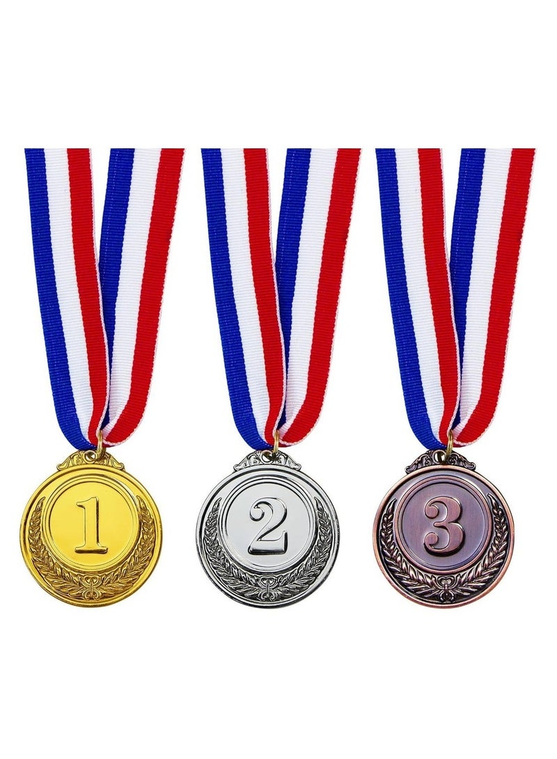 ميدالية ذهبية فضية برونزية شريط ميدالية للأطفال ميدالية بأسلوب أولمبي ميدالية معدنية مسابقة رياضية حفلة إملاء منزل مدرسة - Image 1