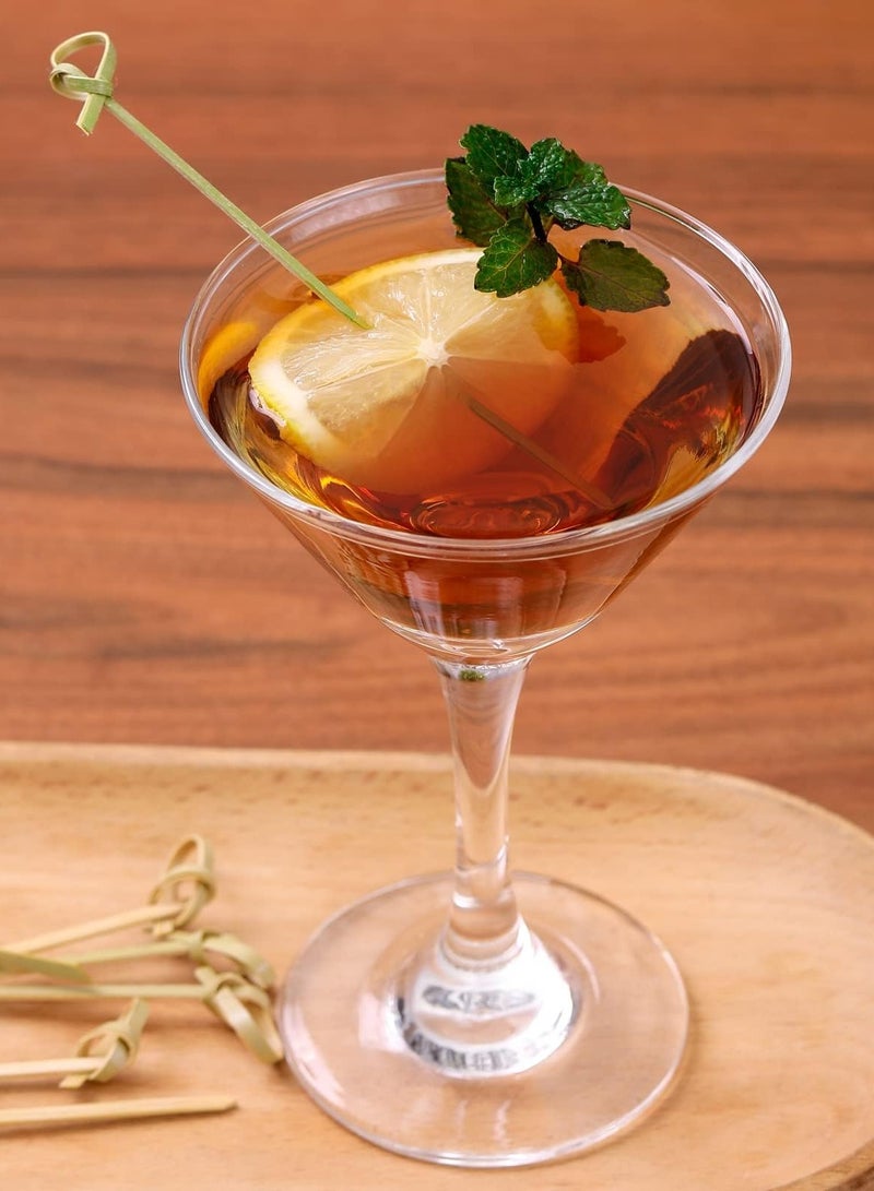 Hoasis 100 Pcs Bamboo Fruit Sticks, Wooden Toothpicks for Appetizers, Natural Bamboo Knot Skewers, Mini Food Sticks, Fancy Tooth Picks for Drinks, Fruit, Charcuterie - Image 3