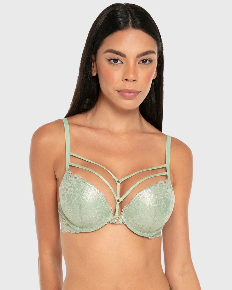 ايسلا اند ايفي Isla & Evie Lace Gel-Padded Plunge Bra