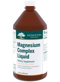 Genestra Brands Magnesium Complex Liquid | Combination of Three Organic Magnesium Sources | 15.2 fl oz  - Image 1