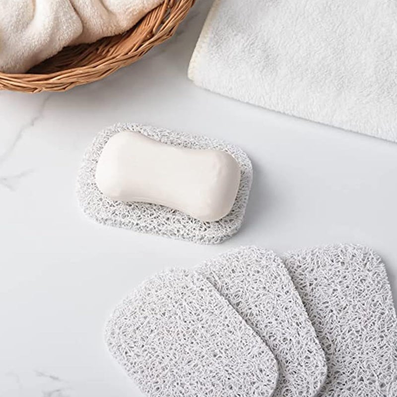 10 White Soap Holders Trays Bathroom Shower Bar Soap Dish Kitchen Travel Storage - Image 4