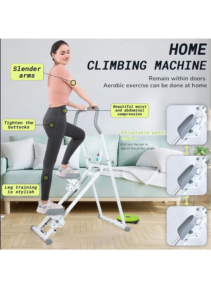 Max Strength Vertical Stair Stepper Climber for Home Gym Foldable Full-Body Workout Machine with Twister - Image 2