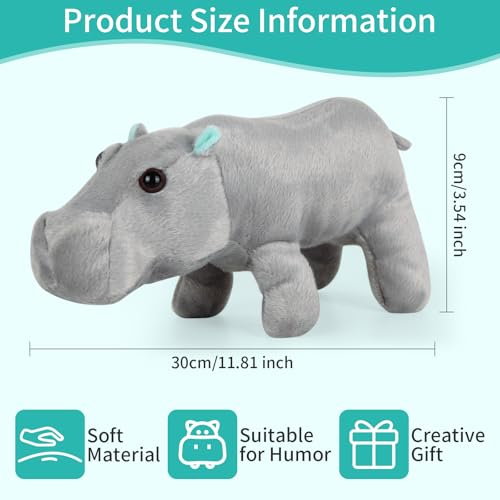 Freetoes Farting Hippo Stuffed Animal14Funny Hippopotamus Stuffed Animal Fart Noise MakerHouse Hippo Plush ToysFunny Gag GiftsWeird Things Office Pranks StuffPrank Noise Maker - Image 5