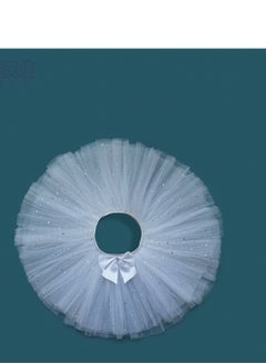 Generic Tutu Skirt 50s Vintage Ballet Bubble Dance Skirts Tulle Tutu Skirt Costume for Cosplay Party White  - Image 2